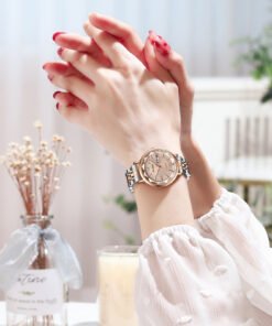 Alternative view of New Swiss Women’s Waterproof Quartz Watch – Dual Calendar & Luminous Dial