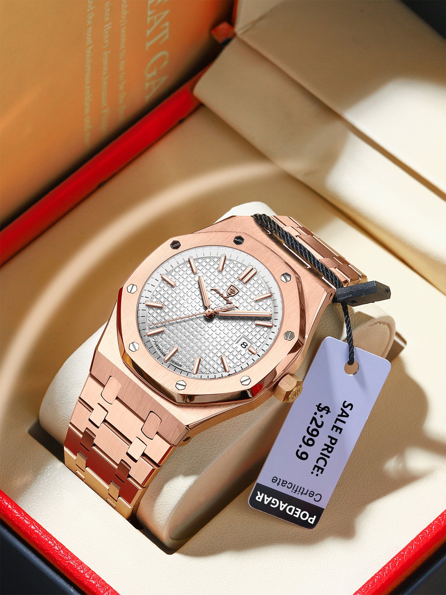 Swiss Men’s Quartz Watch – Waterproof, Luminous Dial, & Stylish New Design - Image 2