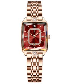 Alternative view of Swiss Brand Luxury Women’s Square Watch – Waterproof, Fashionable New Release
