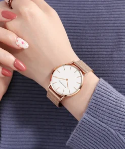 Women Watch Top Brand Japan Quartz Movement 36mm Rose Gold Waterproof