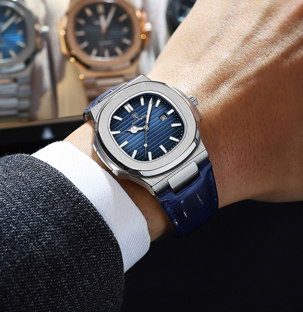 Swiss-Style Ultra-Thin Men’s Watch – Fashionable Waterproof Quartz Timepiece