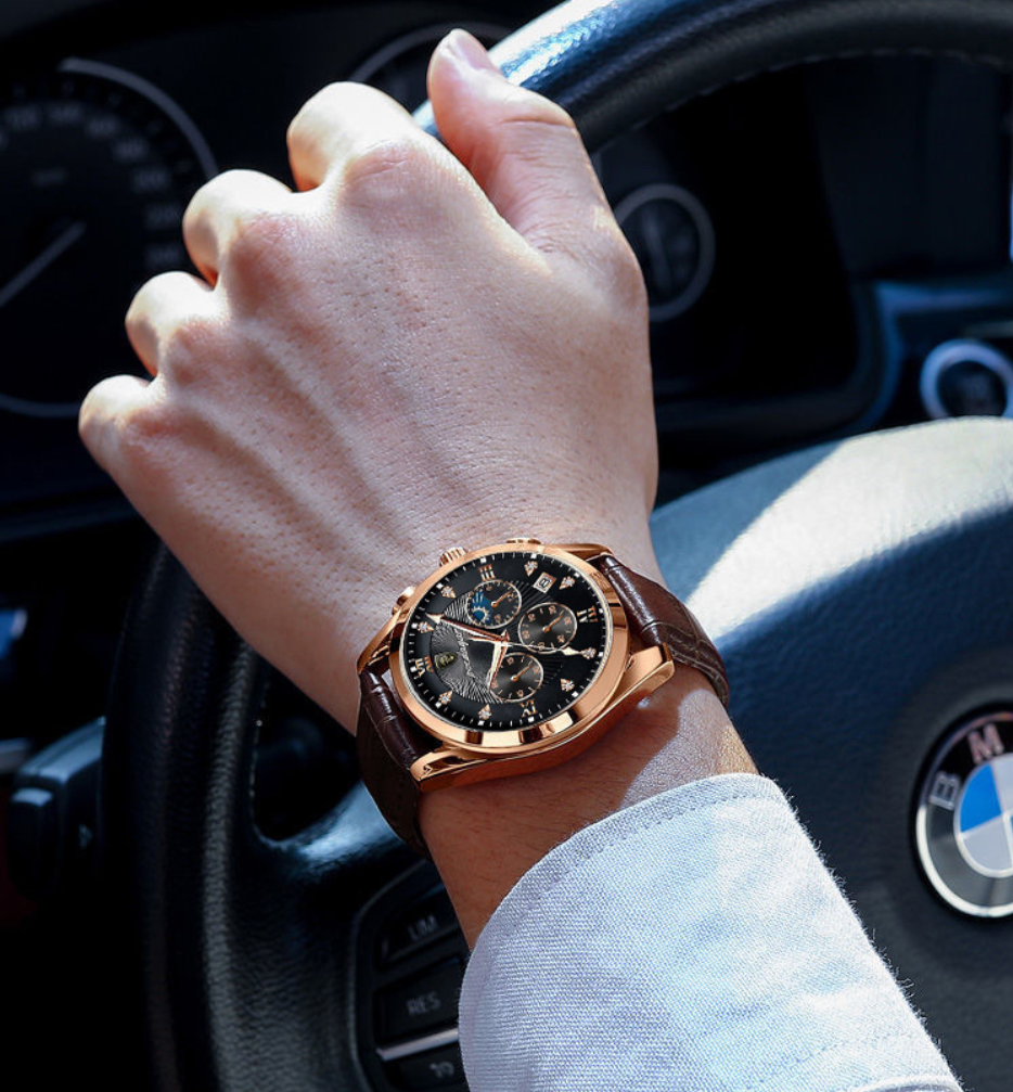 New BODA QIA Waterproof Luminous Men’s Watch – Trendy Korean Student Calendar Edition - Image 2