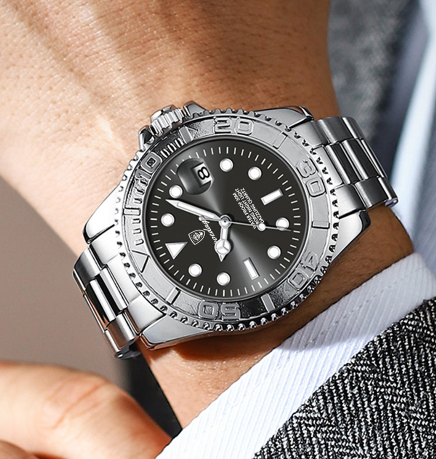 New Swiss Brand Men’s Waterproof Luminous Quartz Timepiece