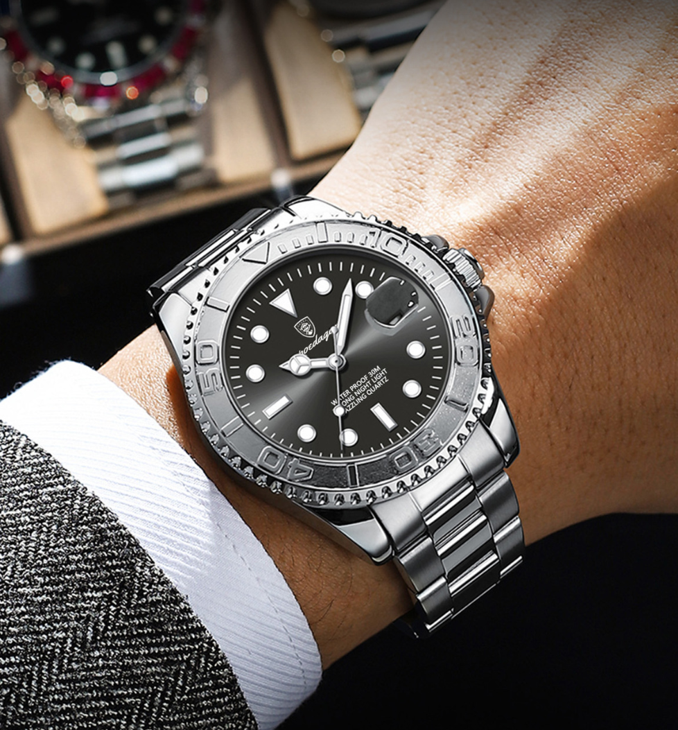 New Swiss Brand Men’s Waterproof Luminous Quartz Timepiece - Image 2