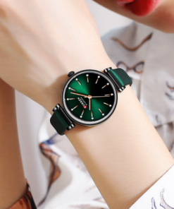 Fashion Classic Quartz Women Watch Leather Retro Waterproof Clock Ladies Rose Gold Bracelet Wristwatch