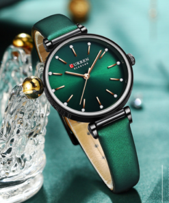 Alternative view of Fashion Classic Quartz Women Watch Leather Retro Waterproof Clock Ladies Rose Gold Bracelet Wristwatch